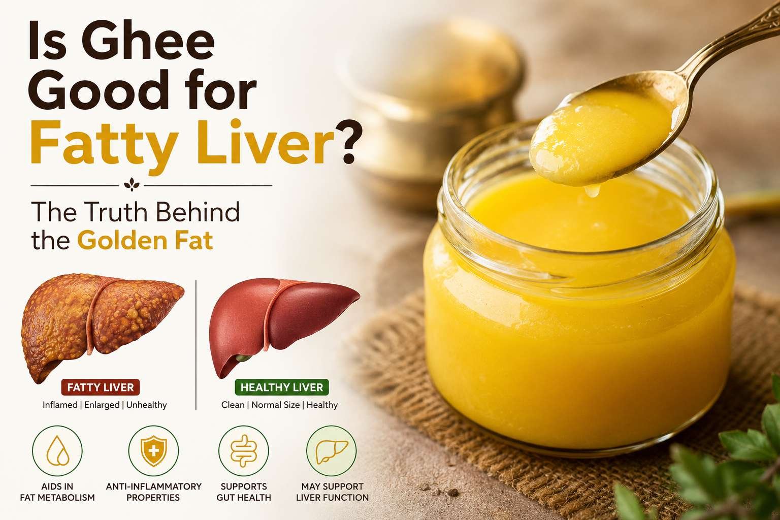 Is Ghee Good for Fatty Liver? The Truth Behind the Golden Fat