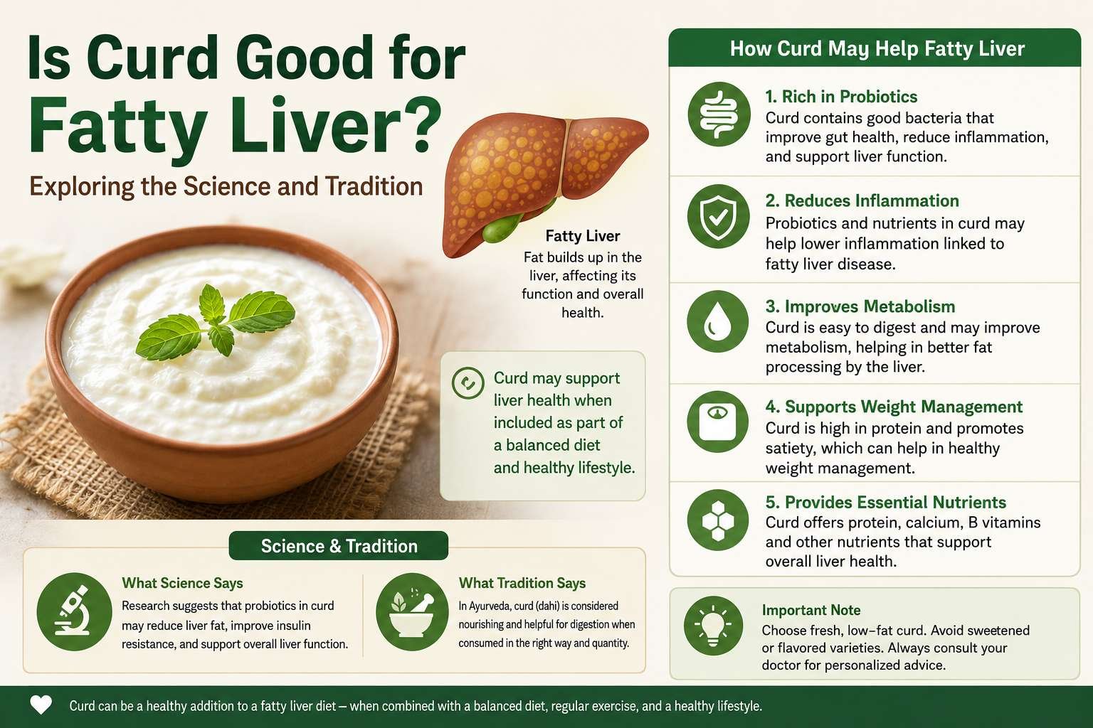 Is Curd Good for Fatty Liver? Exploring the Science and Tradition
