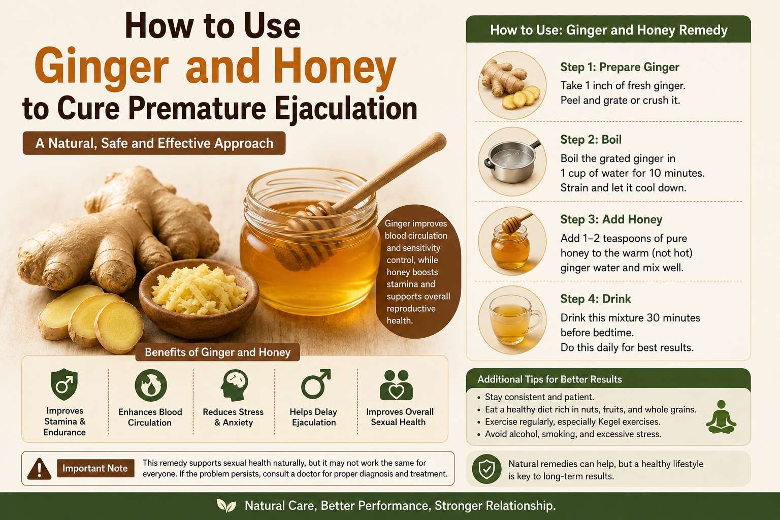 How to Use Ginger and Honey to Cure Premature Ejaculation