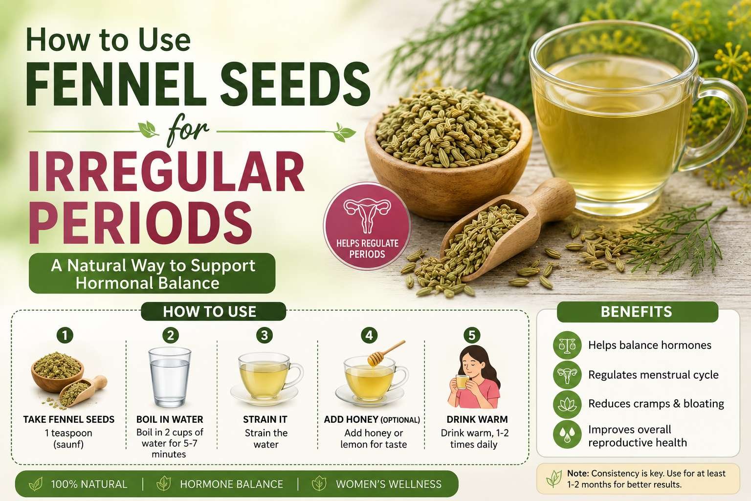 How to Use Fennel Seeds for Irregular Periods