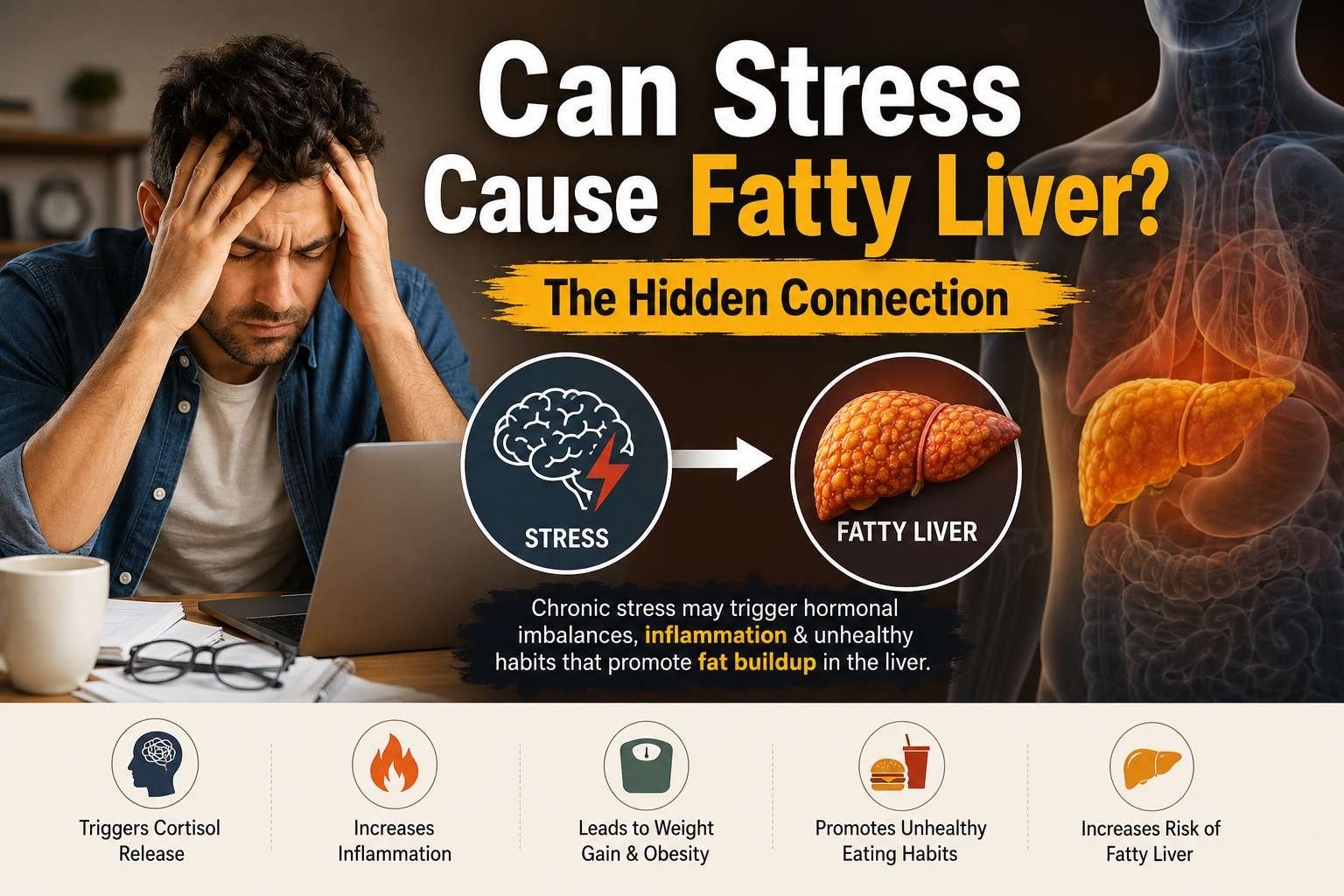 Can Stress Cause Fatty Liver?