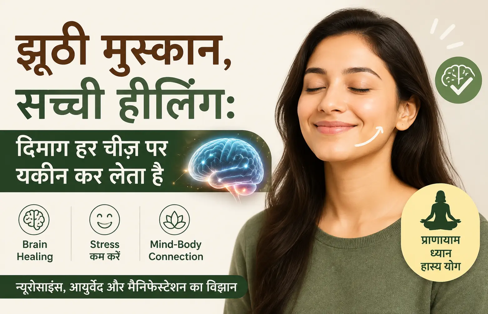झूठी मुस्कान सच्ची हीलिंग: दिमाग हर चीज़ पर यकीन कर लेता है